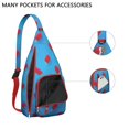 thumbnail image 3 of Foodie Sling Backpack – Delicious Dessert & Candy Pattern Shoulder Bag, Fashionable Lightweight Daypack for Work & School, 3 of 4