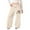b-Beige734337, variant on Hifoo Child Girls Bow Tie Loose Fit Jogger Pants Straight Leg Athletic Trousers With Back Pocket Casual Comfort Playwear Trendy Kids Slacks