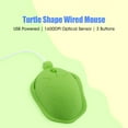 thumbnail image 4 of Amdohai Turtle Shape Wired Mouse Cute Mini Laptop Mouse 1600 DPI Optical Sensor/3 Buttons/Ergonomic, 4 of 7