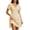 Yellow, variant on Dvprdro Summer Plaid A Line Mini Dress for Women V Neck Short Sleeve Dress Casual Beach Vacation Party
