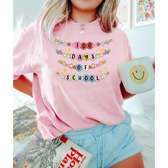 Happy 100 Days Of School Shirt, 100 Days Celebration Shirt, School 100 Days Shirt, Teacher 100 Days of School, School Shirt, Shirt All Size S-5Xl