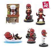 YuMe Deadpool Action Hero Series Hero Box - 3 Collectible Toy Figurines, Marvel Superhero Movie Inspired Toy Figure Set, Collectible Statues, Fun Gift for Adults, Boys, Girls, and Kids Ages 14+