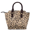 thumbnail image 3 of Single Shoulder Bag Rivet Bag 7.48×7.48×3.94in Removable Shoulder Belt Can Be Held Or Diagonal Across A Variety Of Matching Styles Leopard Skin Print Style Darkgreen_4, 3 of 6