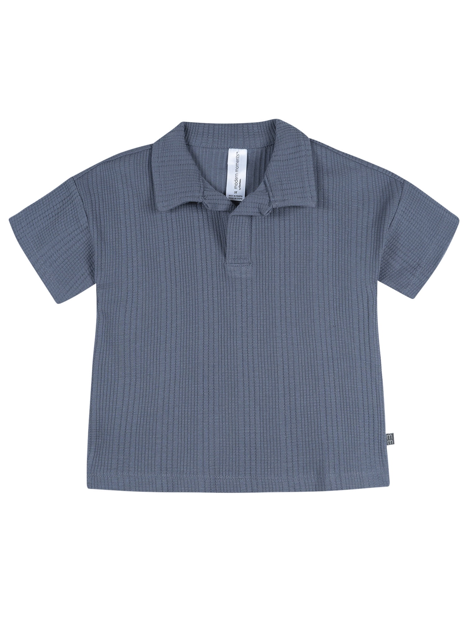 Modern Moments by Gerber Baby and Toddler Boy Johnny Collar Top and Pant Set, 2-Piece, Sizes 0/3 Months - 5T