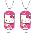 thumbnail image 2 of Hello Kitty Dog Tag Pendant Stainless Steel Necklace Pet Mom Gift Dog Necklace Cat Lover Mother's Day Gift From Daughter to Grandma Custom Pet Portrait Memorial Gift, 2 of 5