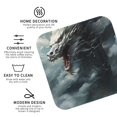 thumbnail image 3 of Vsdgher Cloud White Dragon Leather Coasters for Drinks, Durable Drink Coasters 4 Set for Tabletop Protection, Luxurious Home Décor and Housewarming Gift ( {designName})Square, 3 of 6