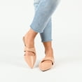 thumbnail image 6 of Journee Collection Womens Enniss Open Side Pointed Toe Mule Flats, 6 of 7