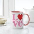 thumbnail image 4 of CafePress - LOVE Mug - 11 oz Ceramic Mug - Novelty Coffee Tea Cup, 4 of 4
