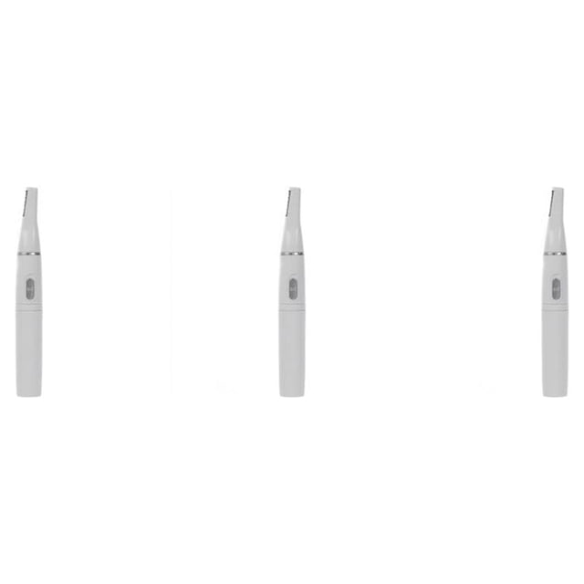 Minnieouse 2-in-1 Facial Hair Trimmer Adults Button Nose Powered Supplies Beauty Operation Shaver Tool Grooming Trimming Eyebrow Battery Type1