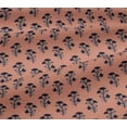 thumbnail image 5 of oneOone Viscose Jersey Fabric Leaves & Floral Block Print Sewing Fabric BTY 60 Inch Wide, 5 of 5