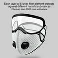 thumbnail image 3 of sunsanly Face Shield with Anti-fog Lens Filter Washable Reusable Unisex Summer Cycling Sport Eye Shield Cover Outdoor Supplies, 3 of 8