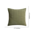 thumbnail image 3 of Ohmyroo Linen Style Checked Cushion Cover 17.71 Inch Bohemian Sofa Decor, 3 of 6