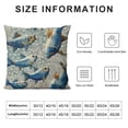 thumbnail image 5 of Qinduosi  Many Fishes Think Differently Against The Current Fish Contrast Group Throw Pillow Covers Pillowcases  White, 5 of 5