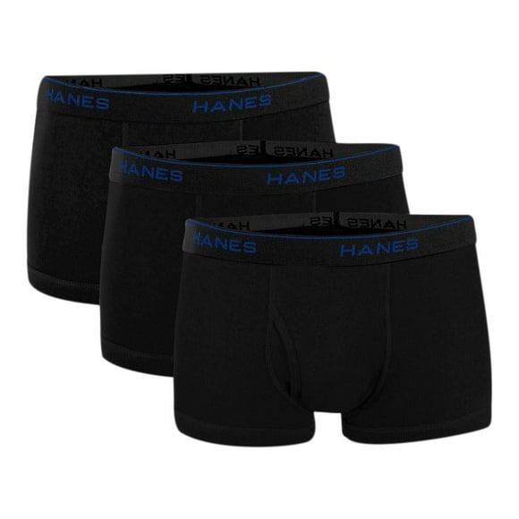 Bóxer Hanes Red Label para Hombre, Trunk Negro 3 Piezas Talla M Negro Talla M
