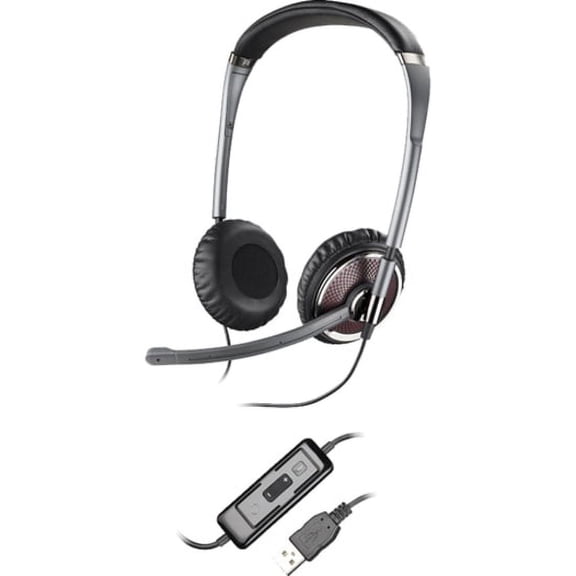 Plantronics-1PK Blackwire 3210, Monaural, Over The Head USB Headset