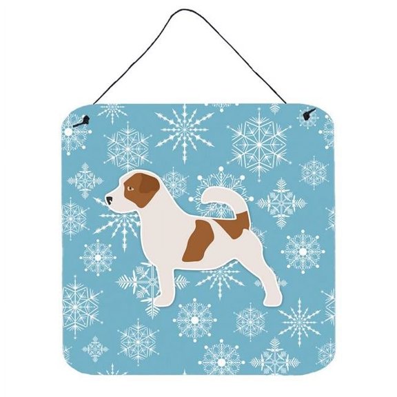 Winter Snowflake Jack Russell Terrier Wall or Door Hanging Prints