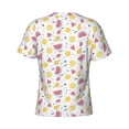 thumbnail image 6 of Vsdgher Watermelon And Lemon Print Men's Dry Fit Mesh Athletic Shirts Moisture Wicking Tennis T-Shirt Tops, 6 of 9