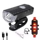 thumbnail image 1 of Bike Bicycle Light USB LED Rechargeable Set MTB Road Bike Front Back Headlight Lamp Flashlight Cycling Light Cycling Accessories He Qiyong unisex, 1 of 2
