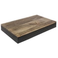 thumbnail image 2 of Hubert Rectangular Black Mango Wood Riser - 20"L x 13"W x 3"H, 2 of 7