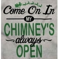 thumbnail image 2 of Christmas Come On In Chimney Is Open Unisex Plus Fleece Graphic Hoodie Brisco Brands 5X, 2 of 3