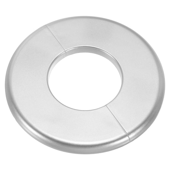 Wall Split Flange, ABS Self-Adhesive Escutcheon Plate for 51mm/2" Diameter, Water Pipe Cover for Kitchen Toilet Faucet Decoration, Silver