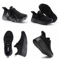thumbnail image 4 of Black Slip Resistant Work Shoes for Women Comfortable Sneakers Chef Kitchen Walking Shoes, 4 of 9