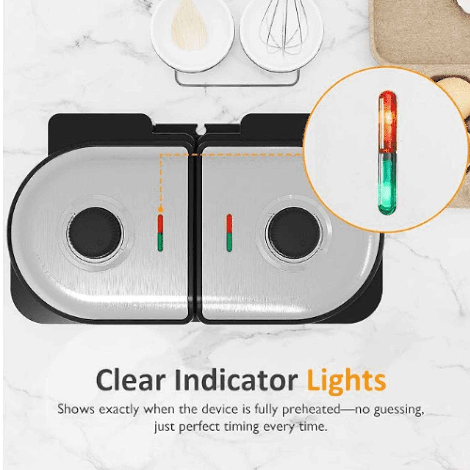Dual Waffle Maker: Heart Waffle & Classic Waffle Iron with 2 Adjustable Temp Knobs, Nonstick Waffle Machine with Indicator Light, Easy to Clean, The best gifts for Her, Kids and Families