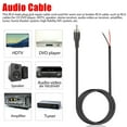 thumbnail image 2 of 2Pcs Lossless Audio Transmission RCA to Bare Wire Cable for Speaker AV Receiver, 2 of 6