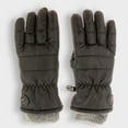 thumbnail image 3 of Canada Weather Gear Women's Ski Gloves - Water Resistant, Warm Knit Cuff Winter Gloves with Warmth Indicator for Cold Weather in Black/Grey, Medium, 3 of 5