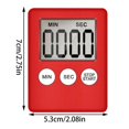 thumbnail image 5 of Digital Kitchen Timer, Timer, Egg Timer, Suitable for Work, Sports Timer, Game, Cooking Timer, 2 Pack Red, 5 of 5