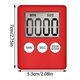 thumbnail image 5 of Digital Kitchen Timer, Timer, Egg Timer, Suitable for Work, Sports Timer, Game, Cooking Timer, 2 Pack Red, 5 of 5