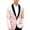 Pink, variant on Men's Pink Patterned Tuxedo Jacket with Black Shawl Collar