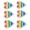 White, Multicolor, variant on LAZIOEGR 6 Pcs Rainbow Heart Patches DIY Decoration for Sewing Embroidery Clothing Repair White Border, 1.5 inches / 3.8 cm