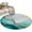 Teal Green, variant on Round Rugs 3.3Ft, Teal Ombre Marble Round Area Rug Washable Indoor Throw Carpet, Modern Ink Painted Abstract Soft Non Slip Circle Rug for Laundry Room Patio Home Decor Aesthetic