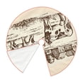 thumbnail image 3 of Kll Cows On The Farm Christmas Tree Skirt 36",Party Decorations Farmhouse For Christmas Decorations Holiday Party, 3 of 8