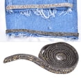 thumbnail image 4 of Rhinestone Chain,1m x 1cm Crystal Iron On Rhinestone Chain Bag Decoration High-End Performance, 4 of 6