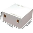 thumbnail image 2 of Keepsake Box for Memories, White Wooden Storage Box, Large Size, 2 of 6