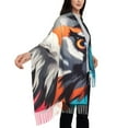 thumbnail image 4 of Honeii Tie-Dye Wolf Head Print Scarf Oversized Scarf Tassel Fall Winter Thick Scarf Warm Shawl Women,Women's Scarves & Wraps, 4 of 8