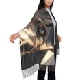 thumbnail image 5 of Cauagu Pilot Cat In Vintage Plane Print Women Wrap Shawl tassels Scarves Retro Scarf 77.6"X28.3", 5 of 8