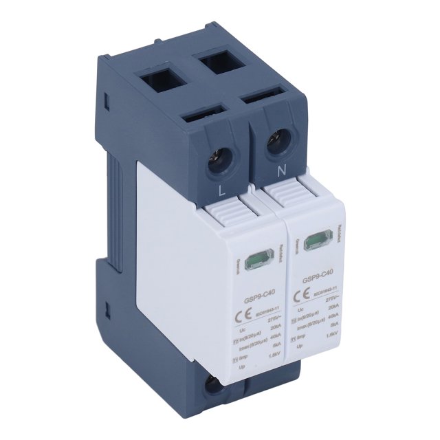 Dispositif de Protection contre les Surtensions, Arrêteur de Surtension 275VAC Installation sur Rail DIN pour Alimentation