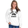 thumbnail image 5 of Save the Winos Rhinoceros Wine Lover Women Crewneck Sweatshirt Brisco Brands M, 5 of 6