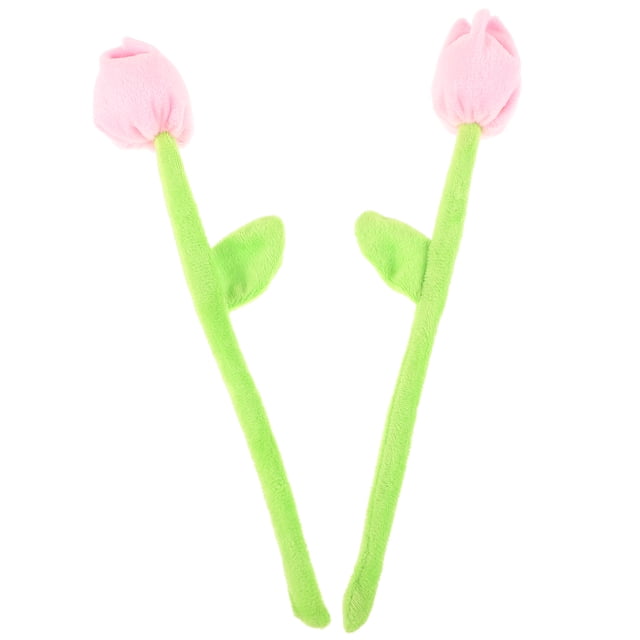 unbranded 2Ud Adorno Floral Flexible Rosa Para Retrovisor De Eléctrica Estilo Romántico