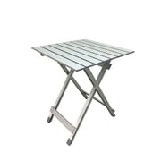 Ozark Trail Aluminum Top Rectangular Outdoor Camping Folding Table, Silver Color