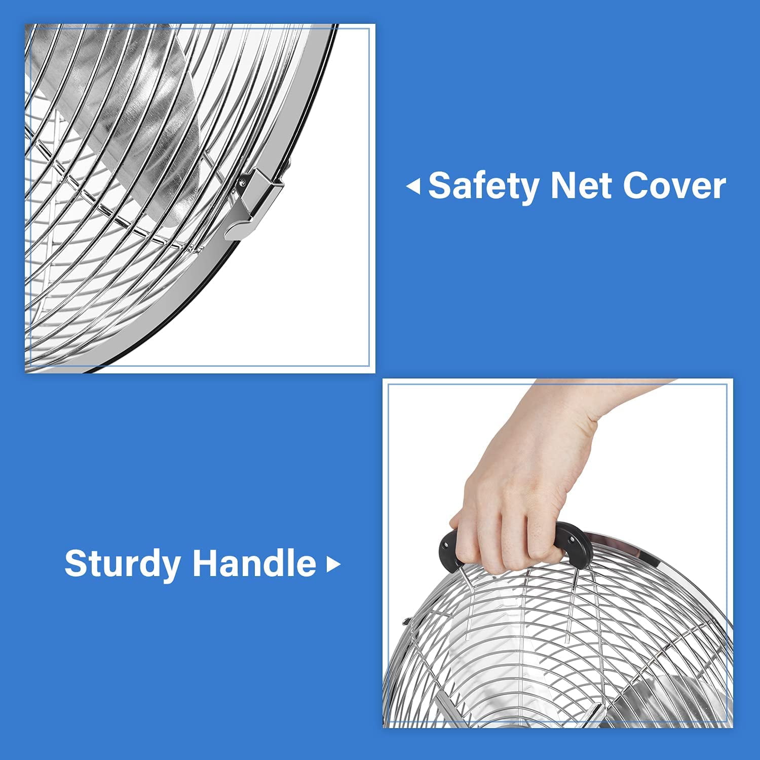 Simple Deluxe 16" 3-Speed Oscillating Freestanding Pedestal Fan