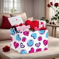 thumbnail image 6 of ASKETAM Large Valentine's Day Gift Basket Empty Storage Organizer Kid Room Décor (Red Blue Stereoscopic Heart), 6 of 7