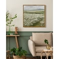 thumbnail image 4 of Drsoum Vintage Landscape Artwork Wall Art 16x16in Natural Framed Prairie in Full Bloom Classic Wall Prints Modern Farmhouse Kitchen Bedroom Office Decor, 4 of 7