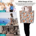 thumbnail image 3 of Japuie Vintage Blue Fox Family A Print Shoulder Bag,Top Handle Shoulder Purses and Handbags,Tote Shoulder Bag for Women,Ideal for Shopping, Work, and School, 3 of 7