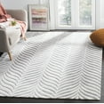 thumbnail image 2 of SAFAVIEH Bella Eliza Geometric Wool Area Rug, Ivory/Grey, 2'6" x 4', 2 of 8