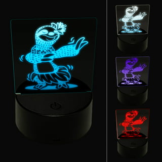 Sniggle Sloth Bearded Dragon Lazy Lizard 3D Illusion LED Night Light Sign  Nightstand Desk Lamp 