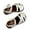Brown, variant on ZACPNCV Girls Sandals Casual Open Toe Two Adjustable Strapped Sandals with Hook and Loop for Little Girls Brown 3.5-4 Years